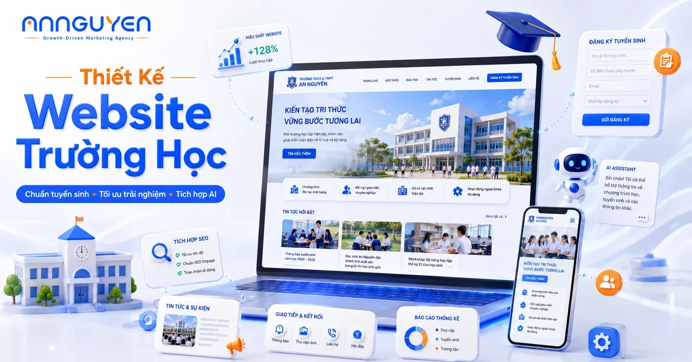 Dịch vụ thiết kế website trường học chuyên nghiệp