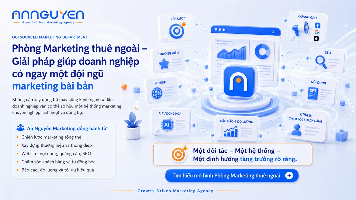 Quy trình vận hành phòng marketing thuê ngoài 5 bước