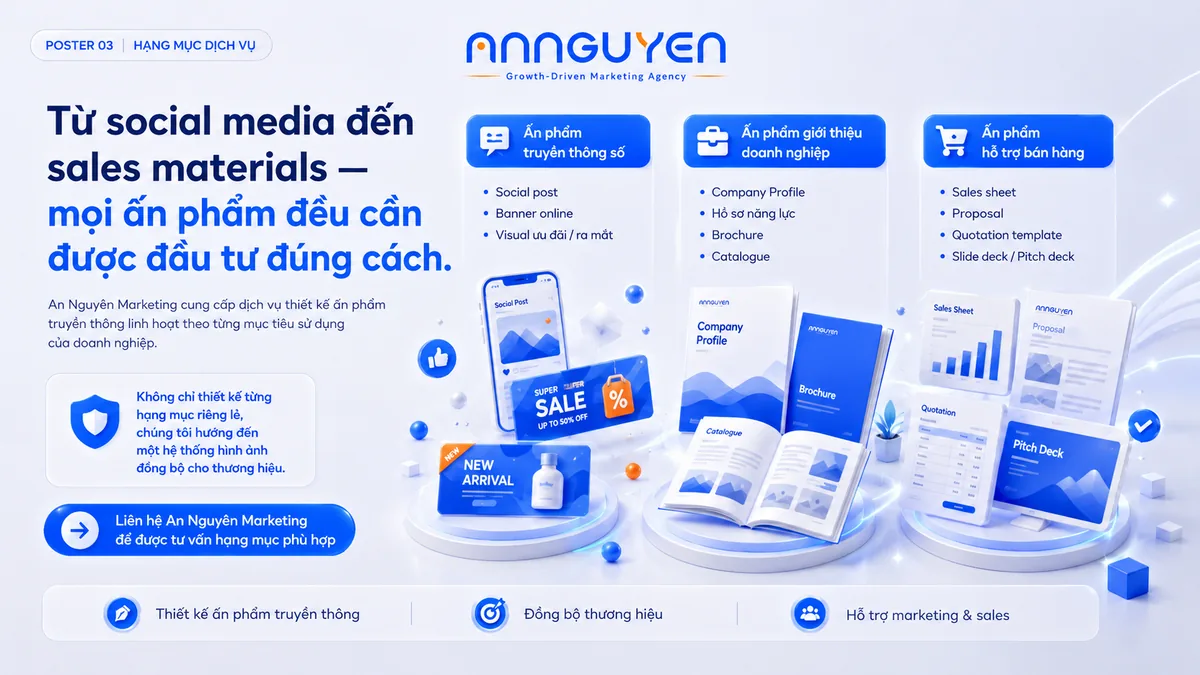Các loại ấn phẩm truyền thông doanh nghiệp - An Nguyên Marketing