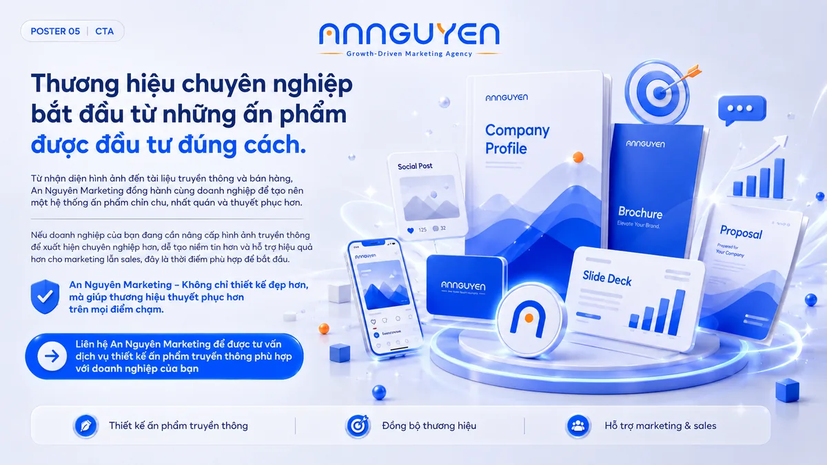 Thiết kế ấn phẩm truyền thông chuyên nghiệp - An Nguyên Marketing