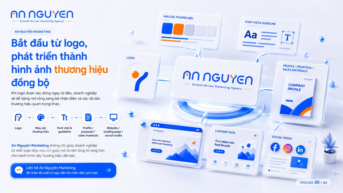 Thiết kế logo chuyên nghiệp cho doanh nghiệp - An Nguyên Marketing