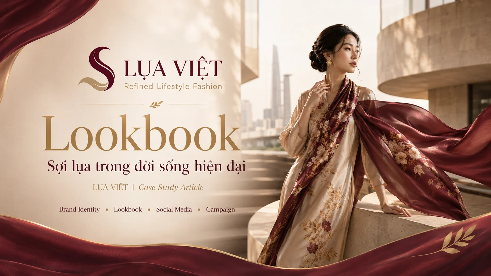 Định vị thương hiệu thời trang lụa cao cấp LỤA VIỆT — Case Study Brand Identity & Truyền thông