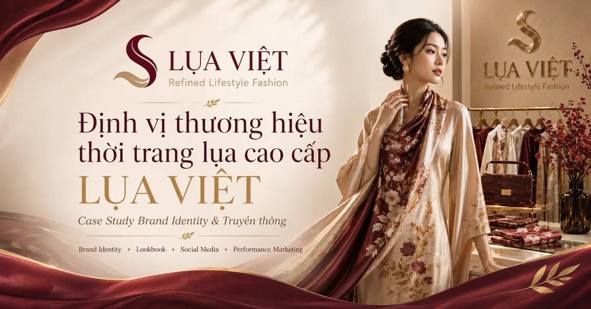 Định vị thương hiệu thời trang lụa cao cấp LỤA VIỆT — Case Study Brand Identity & Truyền thông