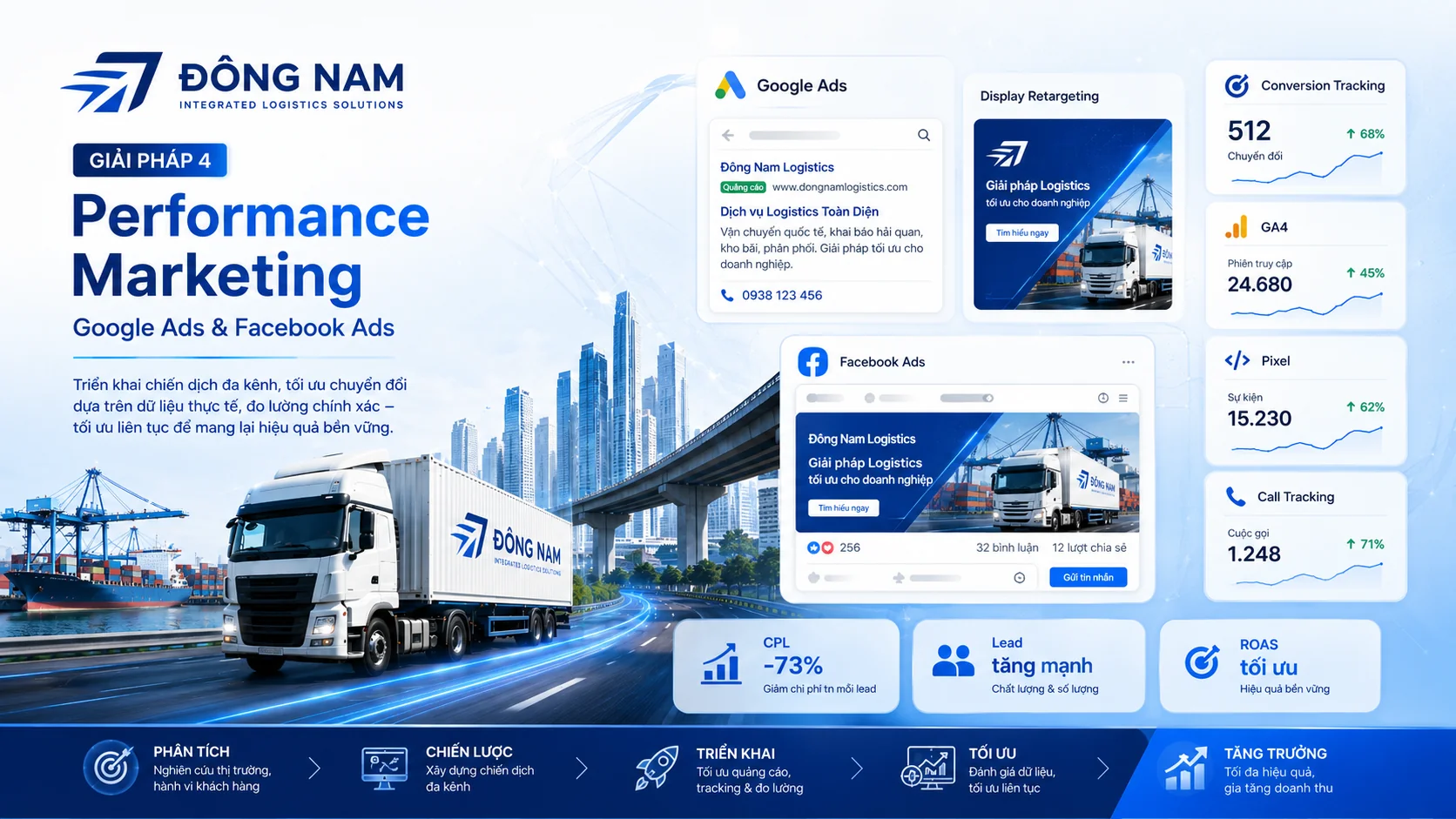 Đông Nam Logistics — Integrated Logistics Solutions: Case Study Chuyển Đổi Số Ngành Logistics