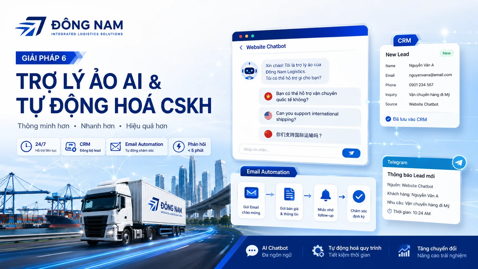 Đông Nam Logistics — Integrated Logistics Solutions: Case Study Chuyển Đổi Số Ngành Logistics