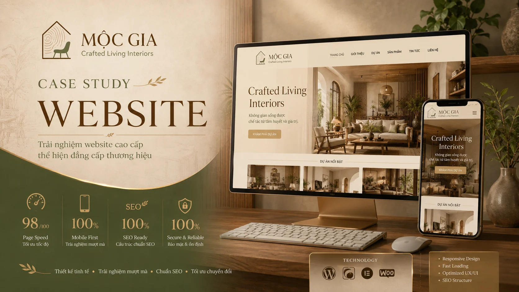 Mộc Gia — Crafted Living Interiors: Câu chuyện thương hiệu nội thất cao cấp chinh phục thị trường số