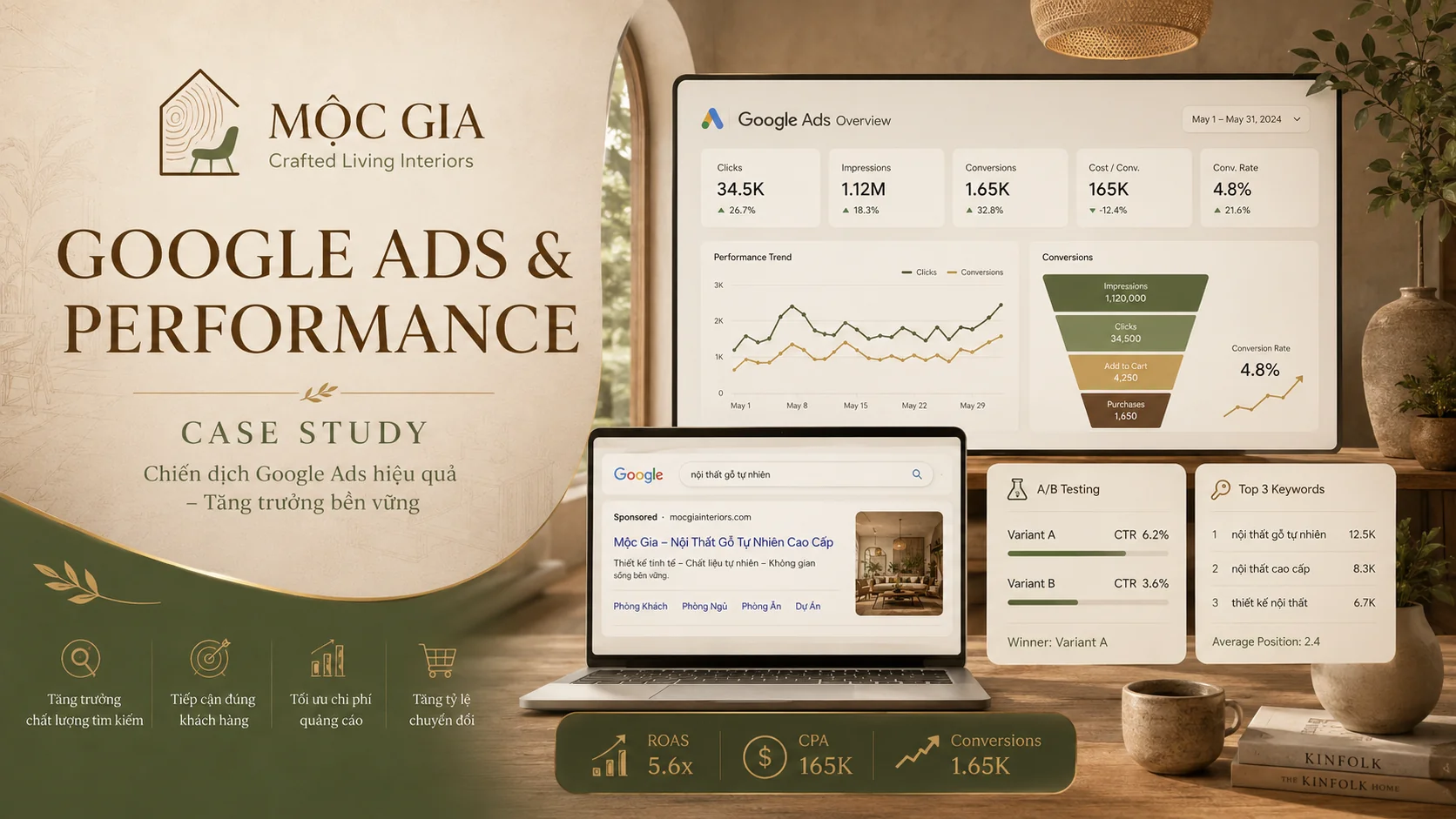 Mộc Gia — Crafted Living Interiors: Câu chuyện thương hiệu nội thất cao cấp chinh phục thị trường số