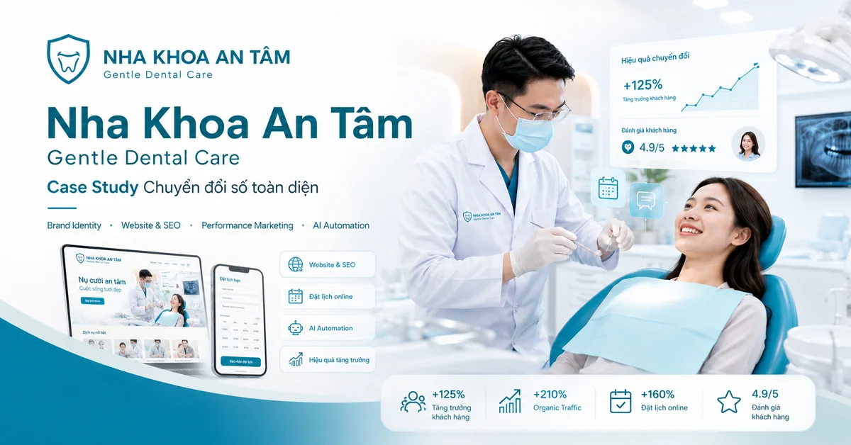 Nha Khoa An Tâm - Gentle Dental Care: Case Study Chuyển đổi số Ngành Nha khoa
