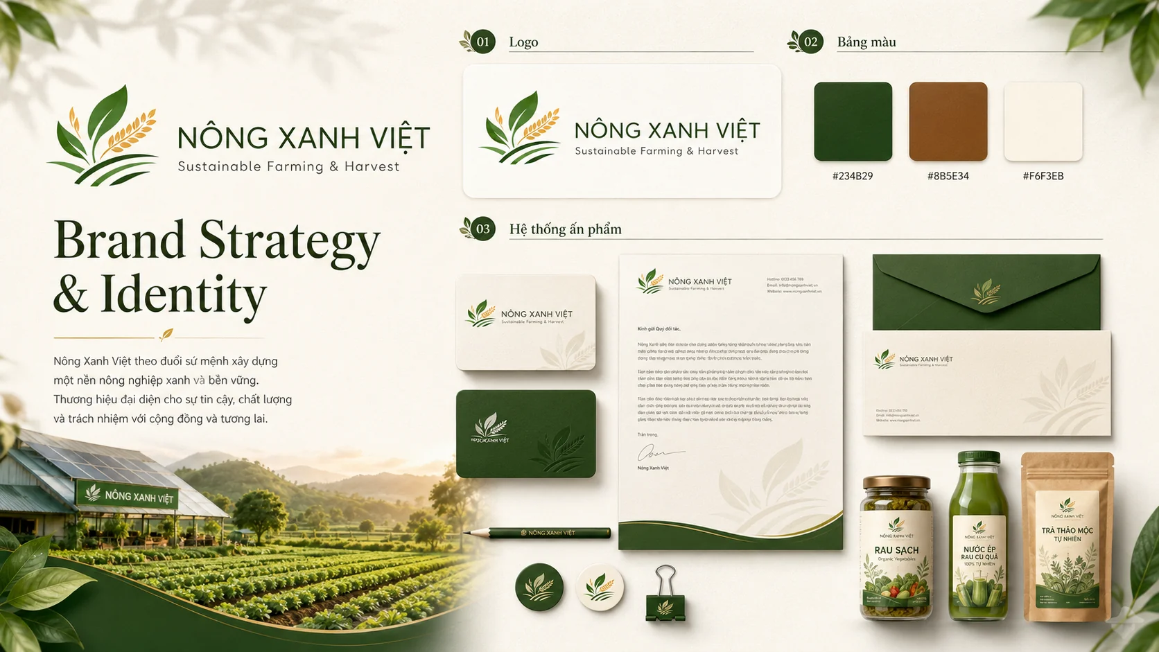 Nông Xanh Việt – Sustainable Farming & Harvest: Hành Trình Xây Dựng Thương Hiệu Nông Nghiệp Sạch