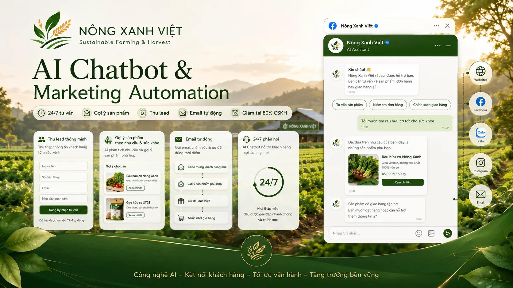 Nông Xanh Việt – Sustainable Farming & Harvest: Hành Trình Xây Dựng Thương Hiệu Nông Nghiệp Sạch