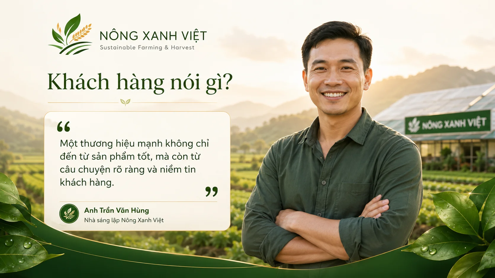 Nông Xanh Việt – Sustainable Farming & Harvest: Hành Trình Xây Dựng Thương Hiệu Nông Nghiệp Sạch
