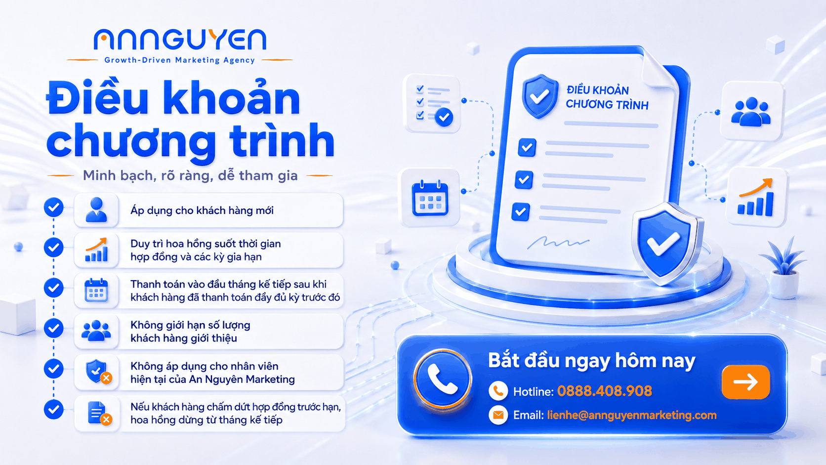 Điều khoản chương trình Affiliate An Nguyên Marketing