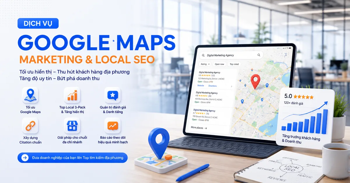 Giải Pháp Google Maps Marketing & Local SEO Toàn Diện Cho Doanh Nghiệp