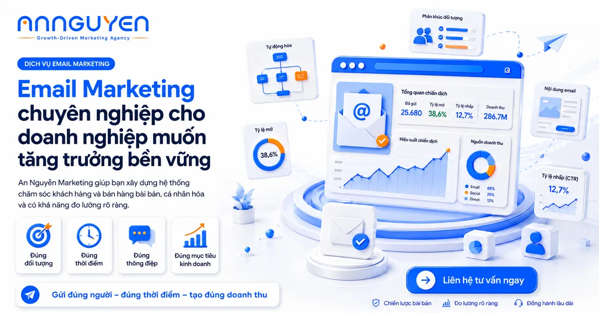 Dịch vụ Email Marketing chuyên nghiệp từ An Nguyên Marketing