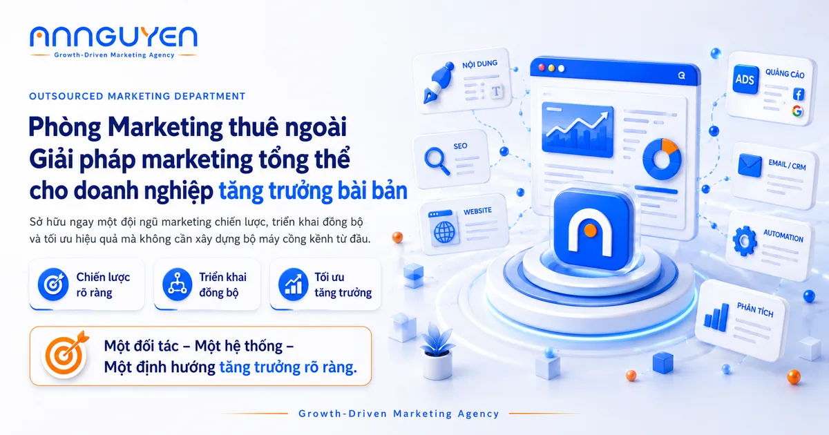 Outsourced Marketing Department – Phòng Marketing thuê ngoài toàn diện cho doanh nghiệp tăng trưởng bài bản