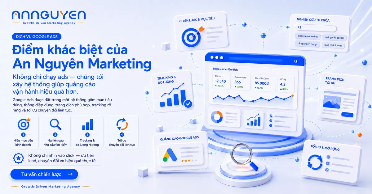 An Nguyên Marketing的谷歌广告服务